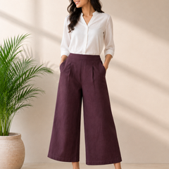 Women's Wide-Leg Tousers