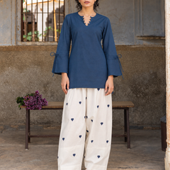 Women Regular Pure Cotton Kurti with Farshi Salwar