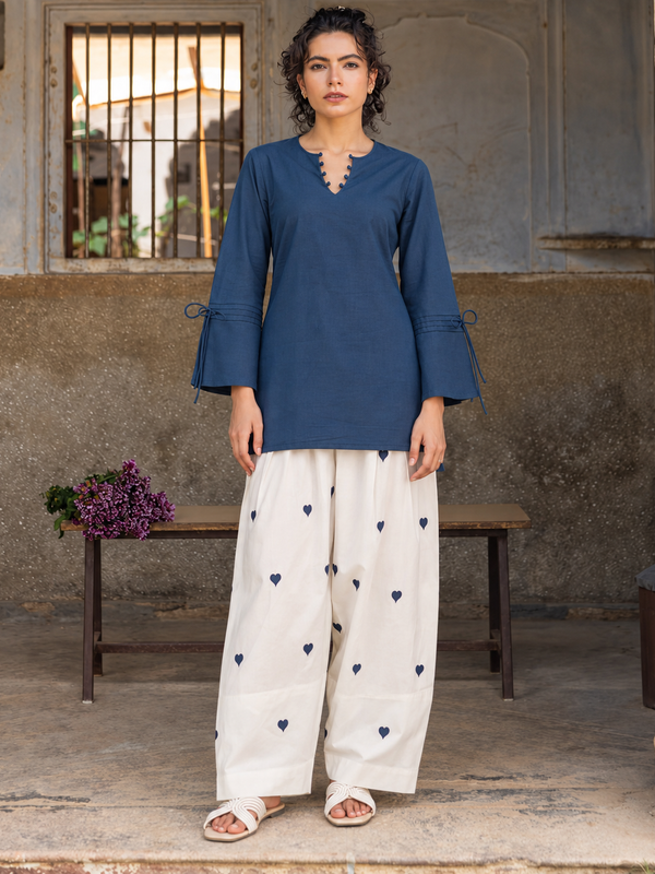 Women Regular Pure Cotton Kurti with Farshi Salwar