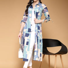 Largish Multicolour Cotton Printed Shrug