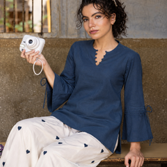 Women Regular Pure Cotton Kurti with Farshi Salwar