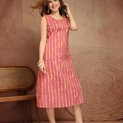 Largish Stylish A-line Cotton Dress for Womens