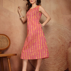 Largish Stylish A-line Cotton Dress for Womens