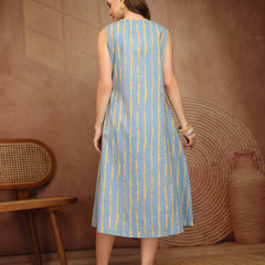 Largish Stylish A-line Cotton Dress for Womens