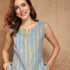 Largish Stylish A-line Cotton Dress for Womens