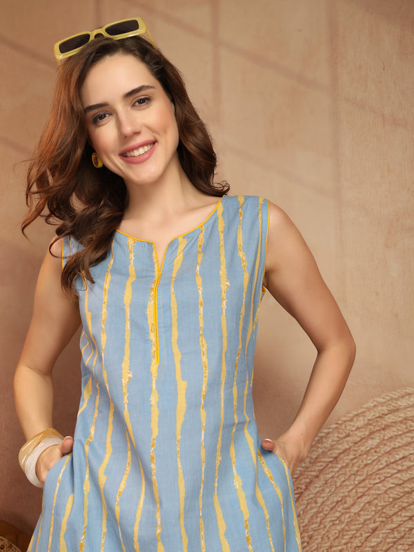 Largish Stylish A-line Cotton Dress for Womens