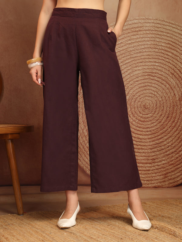 Women's Wide-Leg Tousers