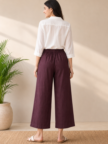 Women's Wide-Leg Tousers