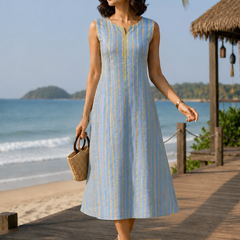 Largish Stylish A-line Cotton Dress for Womens