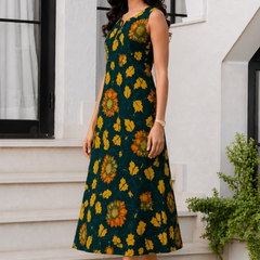 Largish Stylish A-line Cotton Dress for Womens