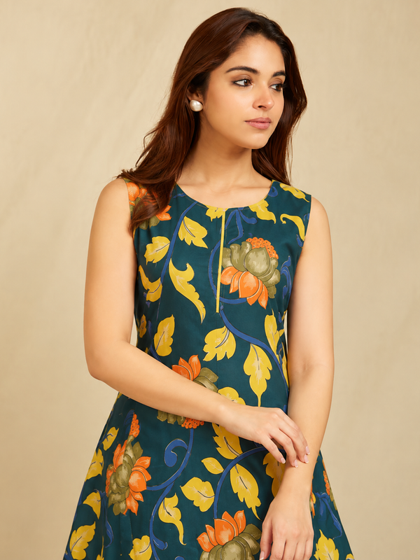 Largish Stylish A-line Cotton Dress for Womens