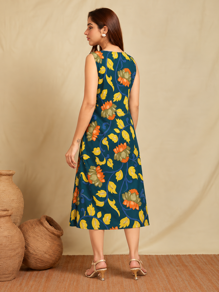 Largish Stylish A-line Cotton Dress for Womens