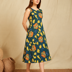 Largish Stylish A-line Cotton Dress for Womens