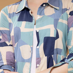 Largish Multicolour Cotton Printed Shrug